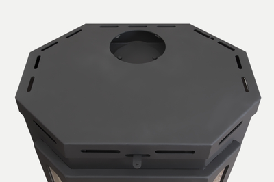 Печь-камин Бавария призматик пристенно угловой, Экокамин (Россия)