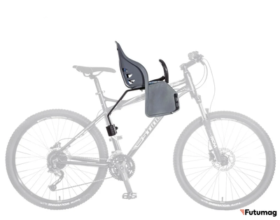 Детское кресло для велосипеда Tech Team YC-689 Переднее с креплением на подседельную трубу