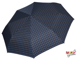 5-MCH Зонт муж. Fabretti, облегченный суперавтомат, 3 сложения, клетка