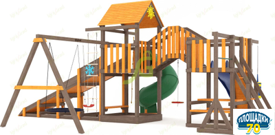 Всесезонная площадка IgraGrad С Мостик 1 с трубой SF2