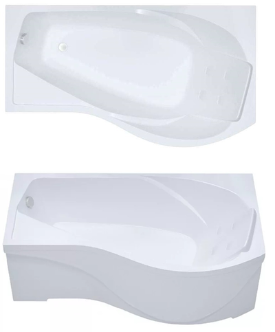 Акриловая ванна Triton Мишель Левая,180х96x64 см