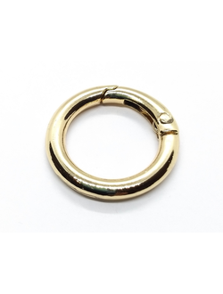 кольцо-карабин 2.5 см золото 585/1шт