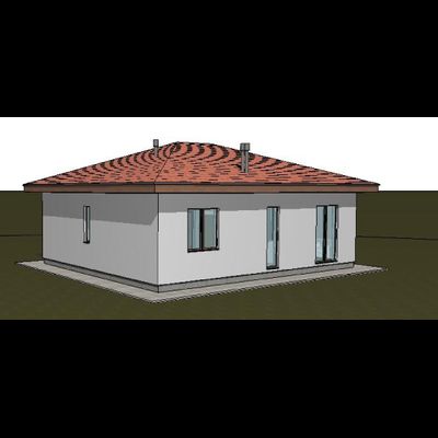 Одноэтажный дом с тремя спальнями 89м² (S68)