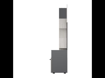 Гостиная Евро графит/дуб крафт белый (Мебелони)