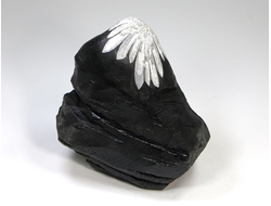 Хризантемовый камень, Целестин на аргиллите, Китай (90*80*42 мм, вес: 375 г) №25195