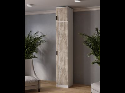 Пенал 400 Лагуна с антресолью дуб юкон (ТЭКС)