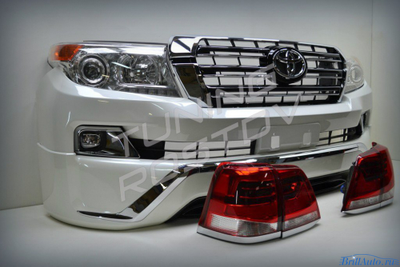 Комплект рестайлинга Toyota Land Cruiser 200 из 2007-2015 в 2021 (Максимальный)