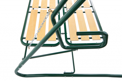 Качели садовые трехместные ламель раскладные КД3.301