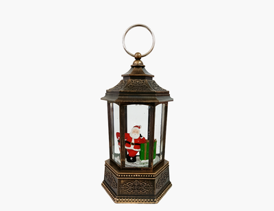 Винтажный музыкальный фонарь #7352-3D , тёплая белая LED подсветка. Работает от USB (в комплекте) или 3-х батареек типа ААА (в комплекте нет)