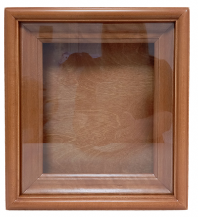 Киот деревянный с гладкой  рамой для иконы формата 13х16см