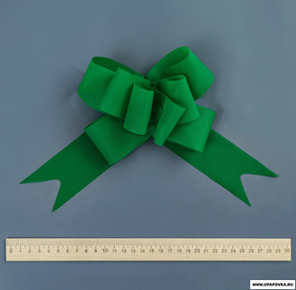 Бант-бабочка d = 15 см, зеленый