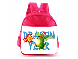 Рюкзак розовый год Дракона №15