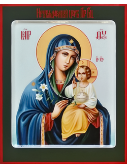 Неувядаемый Цвет. Рукописная икона Пресвятой Божией Матери.