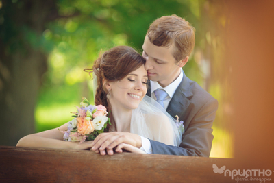 Букет невесты & Бутоньерка № 1327