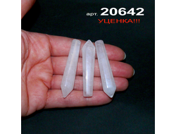 Горный хрусталь натуральный (карандаш) арт.20642: конус БЕЗ выбора - ~6,6-6,9г - 50-51мм  УЦЕНКА!!!