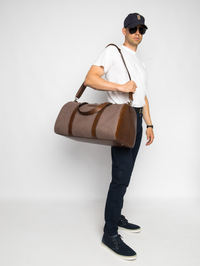 Портплед + дорожная сумка (2 в 1) Palermo Premium 
brown (арт. 4038-63)