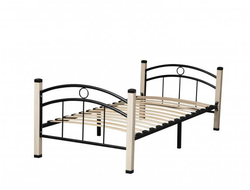 Спальня СКАРЛЕТТ - Кровать 900 Дуб Сонома/Черный металл