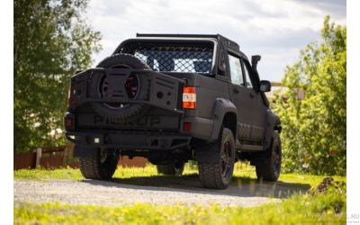 Бампер силовой задний BMS ALFA для UAZ Pickup 2008-2024