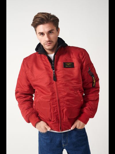 Куртка MA-1 HOODED RED/RED