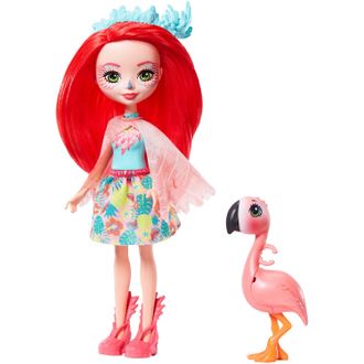 Enchantimals Кукла Фэнси Флэминг и Свош, GFN42