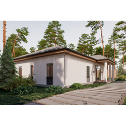 Одноэтажный дом с четырьмя спальнями 119м² (S12)