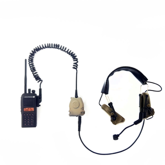 Радиостанция с тактическими наушниками 1/6 (78075) - DAMTOYS