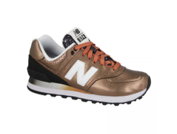 New Balance 574 бронза (кожа)