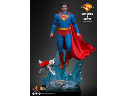 ПРЕДЗАКАЗ - Супермен (Дэвид Коренсвет, "Супермен" 2025 г)  - Коллекционная ФИГУРКА 1/6 Superman & Krypto (MMS812) -  Hot Toys ?ЦЕНА: 39800 РУБ.?
