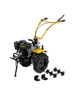Мотоблок DPT-370X, 7 л.с, дисковое сцепление, ширина 90 см, глубина 35 см, фрез 3 х 4, ВОМ, передачи 3В/1Н Denzel