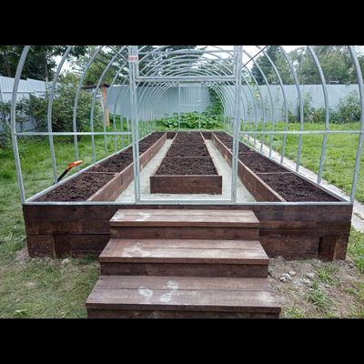 Фундамент из доски 40*150*4000 АНТИСЕПТИК  (цвет - палисандр)