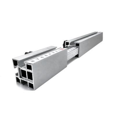 Профиль AL-T27 с пазом под линейку (телескопический профиль для упора AL-T40) (1.4 м)