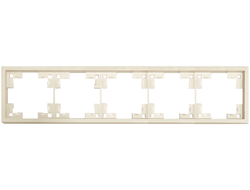 Рамка 5-я стандарт, кремовый сатин Rikett - 35850 MC