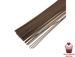 Проволока для цветов №26 коричневая (d=0,45мм), 10 ШТУК