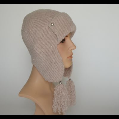 Женская шапка ушанка с кисточками Италия Vizio 9008 UOL