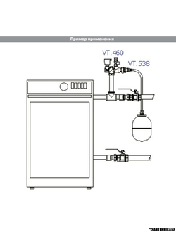 Группа безопасности для котла Valteс 3 бар резьба 1" VT.460.0.0
