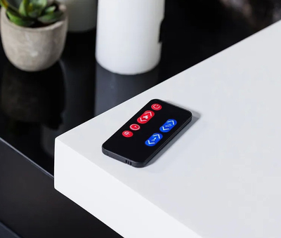 линейный электроочаг Vision 42 LOG LED пульт