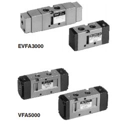 5/2, 5/3 пневмораспределители с пневмоуправлением EVFA3000