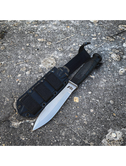 ТАКТИЧЕСКИЙ НОЖ НЕРПА сталь Х12МФ, рукоять резина, НОЖНЫ ABS