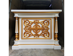 Облачение на престол из дерева, мастерская Ель и Дрель