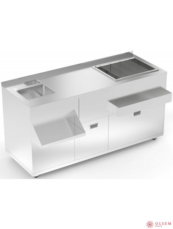 Барная станция БМЗУЯ-1600/700(900)/850-630