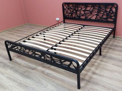 Кровать ОРИОН 1,6*2,0 черная ш*в*д 1660х905х2060мм