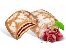 Пряники с прослойками со вкусом черешни «Чудо Зебра»
