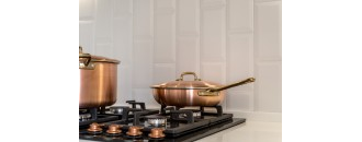 Сковорода медная с крышкой, TRADITIONAL  LINE   Италия Cu Artigiana арт.180