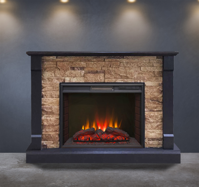 камин Моника BL M4 с очагом Sparta 25.5 LED