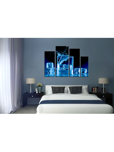 Модульная картина "Кубики освежающего льда"