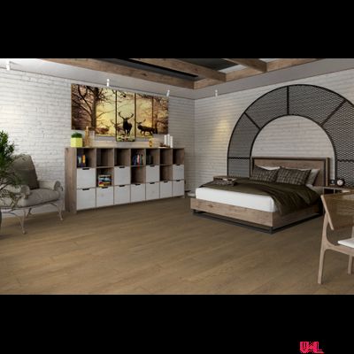 Кварцвиниловая плитка Damy Floor Family LVT Дуб Мокко / Mocha Oak 0030-6 — LVT 43 класс толщина 2.5 мм с фаской клеевая 4.13 м2