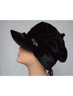 Черная итальянская бархатная кепка vizio фото кепок и шапок италии Вицио