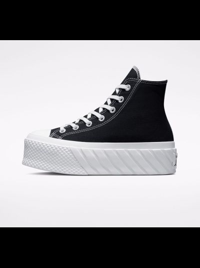 Кеды Converse Chuck Taylor All Star Lift 2X Platform черные высокие на платформе