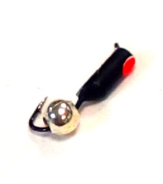 Мормышка вольфрамовая Столбик латун шарик. крас.точка вес.0.38gr.12mm. d-2.0mm,