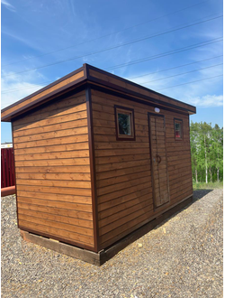 Дачный домик 2*4м (крыша 1 скат, фасад вагонка, внутри осп)